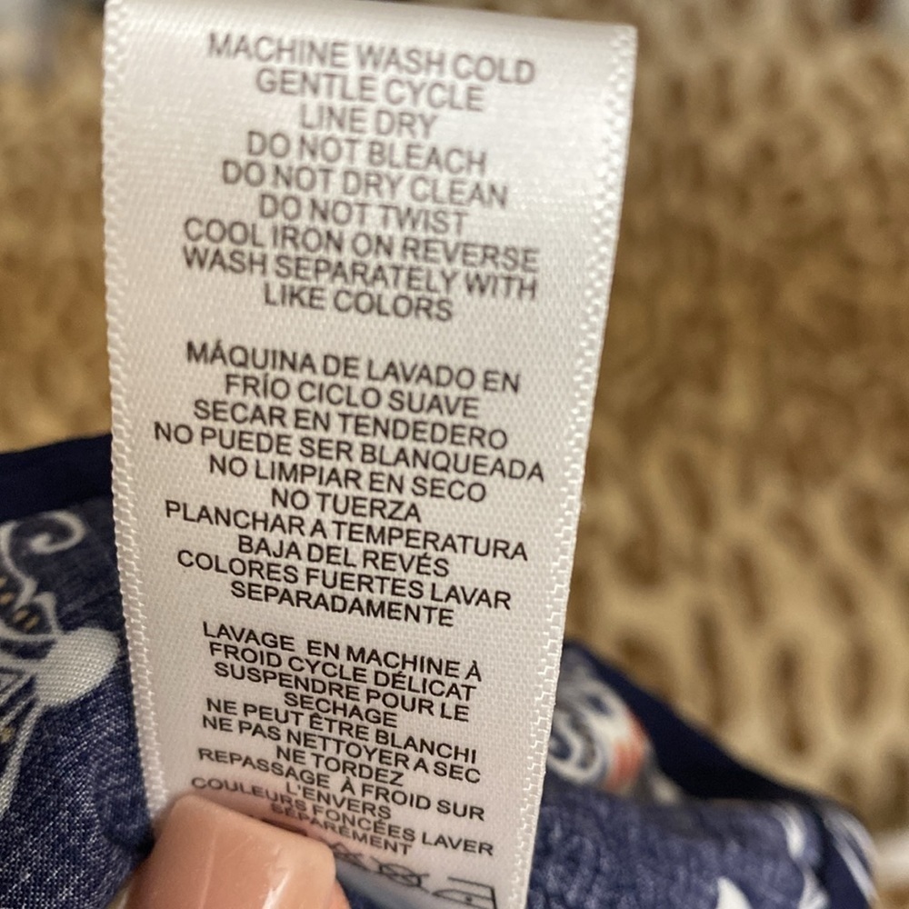 Simply Noelle button down blouse Top Tunic Womens L/XL Cottage core peasant - Picture 10 of 10